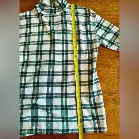 Izod women’s turtleneck shirt plaid print preppy size medium - Picture 8 of 12